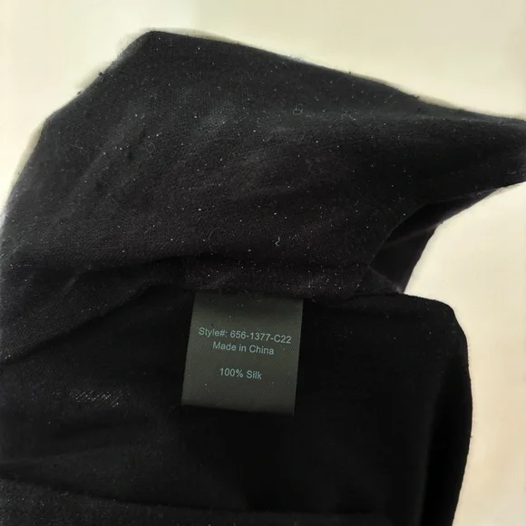 Jenni Kayne 100% Silk Textured Trousers (Silk Noil) Wide-Leg - Picture 5 of 6